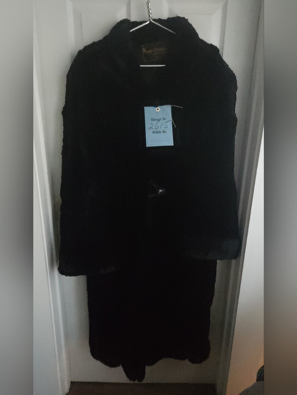 Women's Black Mink Fur Long Coat